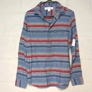 Old Navy Built In Flex Regular Fit Button Down Flannel Western Size Small Unisex